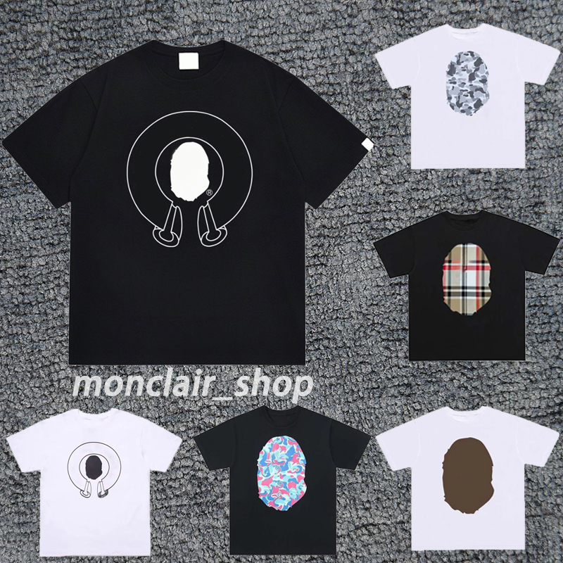 designer t shirt Bapestshirts graphic tee shirt For Mens shirt Summer Classic Pattern Decoration Fashion womens Short Sleeve shark Shirts jkxy