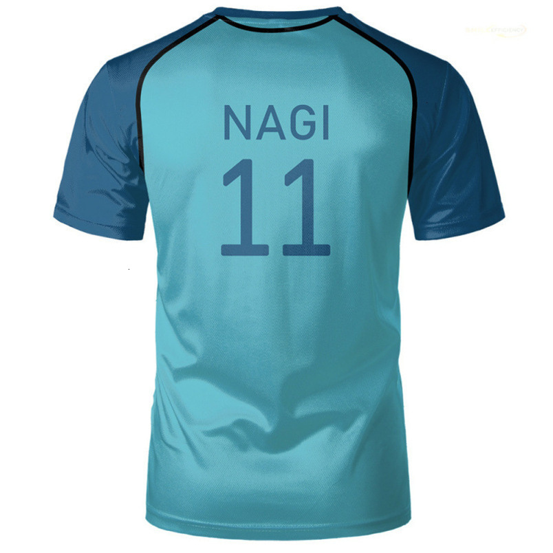 Cartoon Anime Blue Lock Cosplay Sportswear Men's Jersey Unisex Casual Sports T-Shirt 3D Print Cross-Border