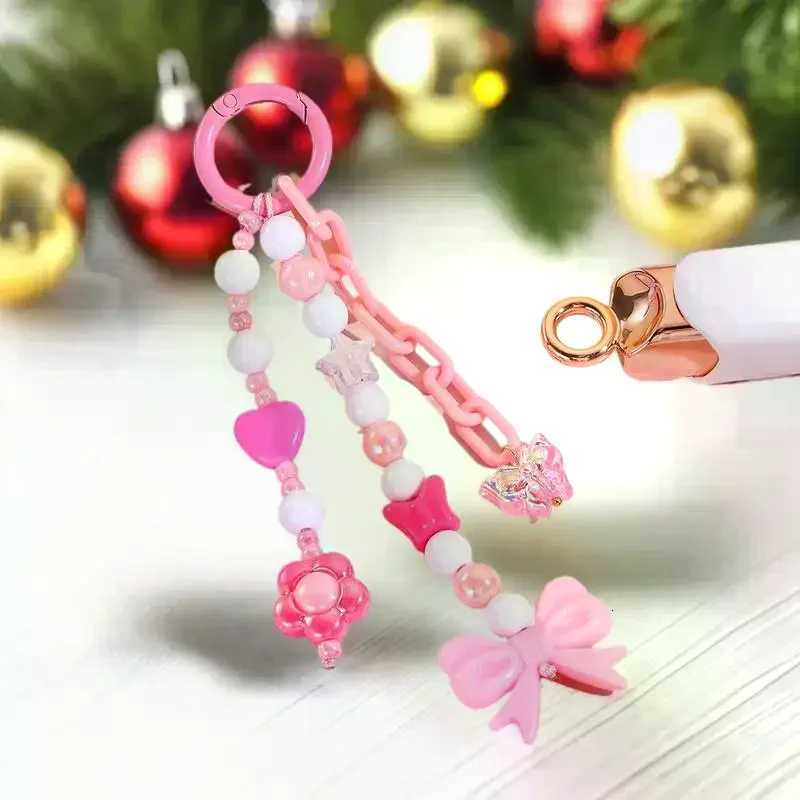 Trendsetting Beaded Keychain in Y2K Style Personalized Phone Lanyard s Bag Charm Key Hanging Accessory M251215