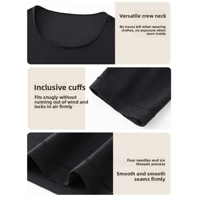 2025 Autumn and Winter Mens Thermal Underwear Ultra-Thin Heating Hyaluronic Acid Skin Care Skin Bottom Clothing Mens Heattech G251215