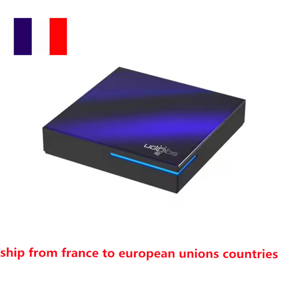 Ship From France Ugoos SK2 Android 12 Smart TV Box Realtek RTD1325 ARM 4GB 32GB Set Top Box Wifi6 BT5.2 RJ45 1
