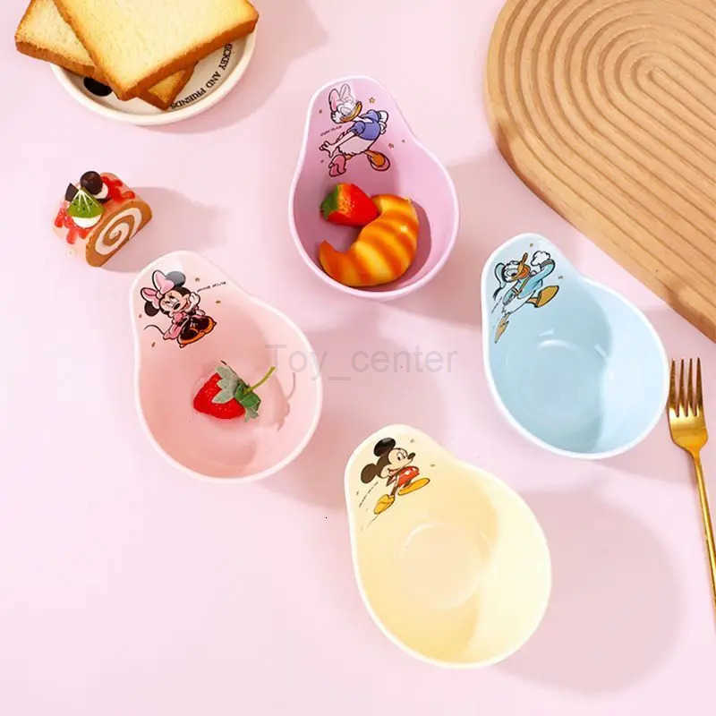 Disney Mickey Mouse Kids Dinnerware Heat-Resistant Durable Ceramic Cartoon Character Design Food Safe Underglaze Color H251215