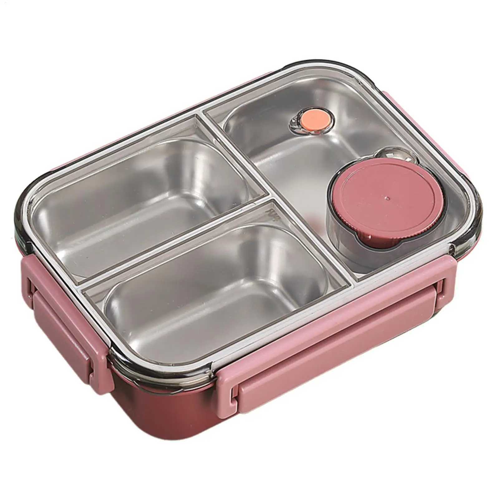 Stainless Steel Lunch Box Salad Box Lunch Container Adt Lunch Box With 3 Cpartment Lunch Containers Large Capacity Lunch Box H251213