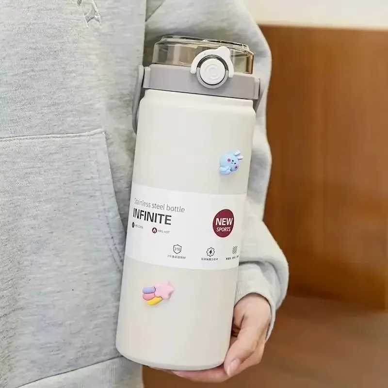 12L Double-drinking Insulated Cup 316 Stainless Steel Food-grade Water Bottle High Appearance Level Straw Cup Portable Cup H251215