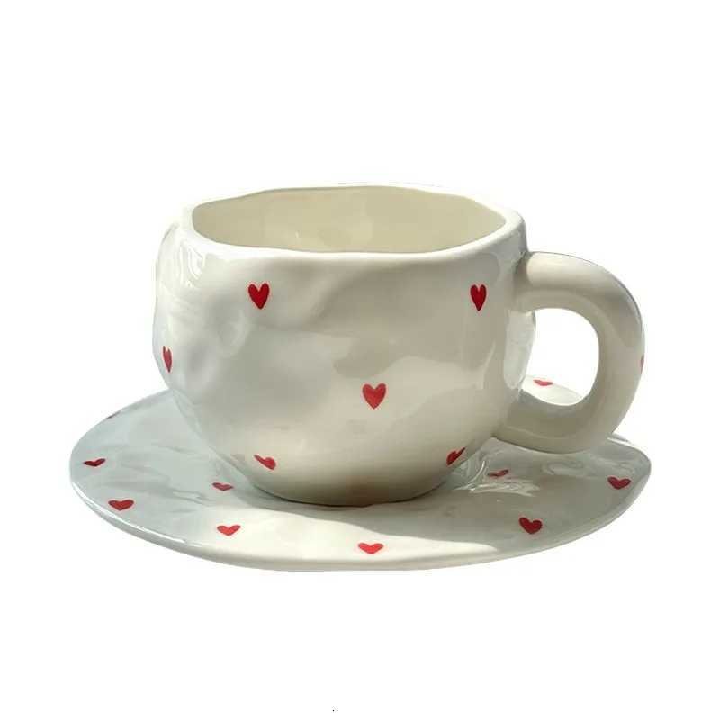 Flower Pattern Coffee g Set Painted Ceramic Coffee Cute Girl Water Hand-painted Underglaze Color g Gift for Festivel Present H251215