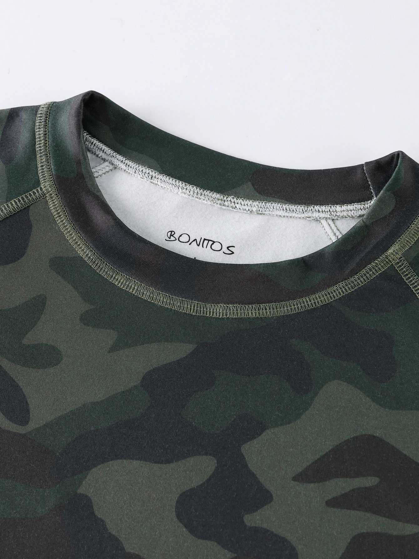 1pcs Long Sleeve Thermal Underwear Men Camouflage Man Thermal Clothes Warm Sleepwear For Winter Autumn Print First Layer G251215