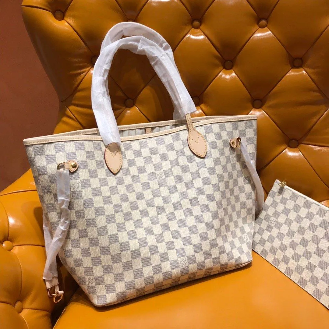 10A Luxurys Designer Bag 2pcs Set Women Bags Handbag Shoulder Classic Fashion Composite Lady Clutch Tote Bag Female Coin Purse Wallets A6688