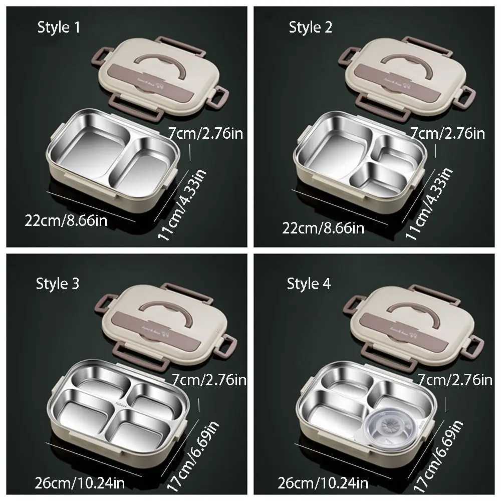 Stainless Steel Insated Lunch Box Sed Leak-Proof Food Storage Box Large Capacity Cpartment Food Container Off Worker H251213