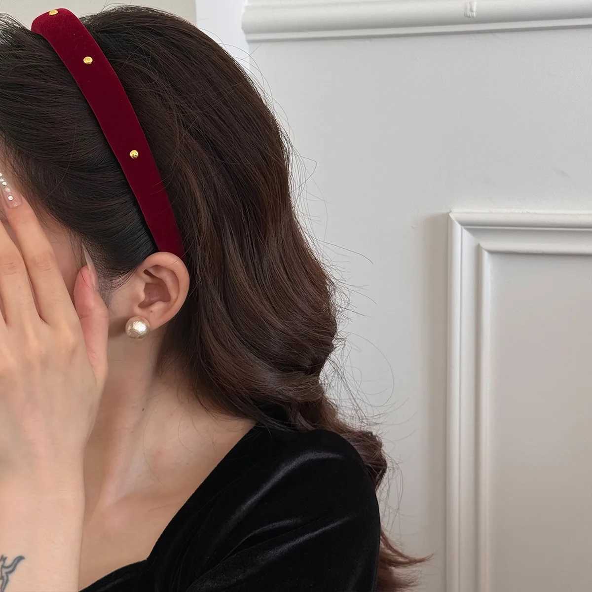 Autumn winter stars velvet headband for women girl 2025 new hair band adults kpop popular female makeup accessories fascinatorXJ251215 - view 5