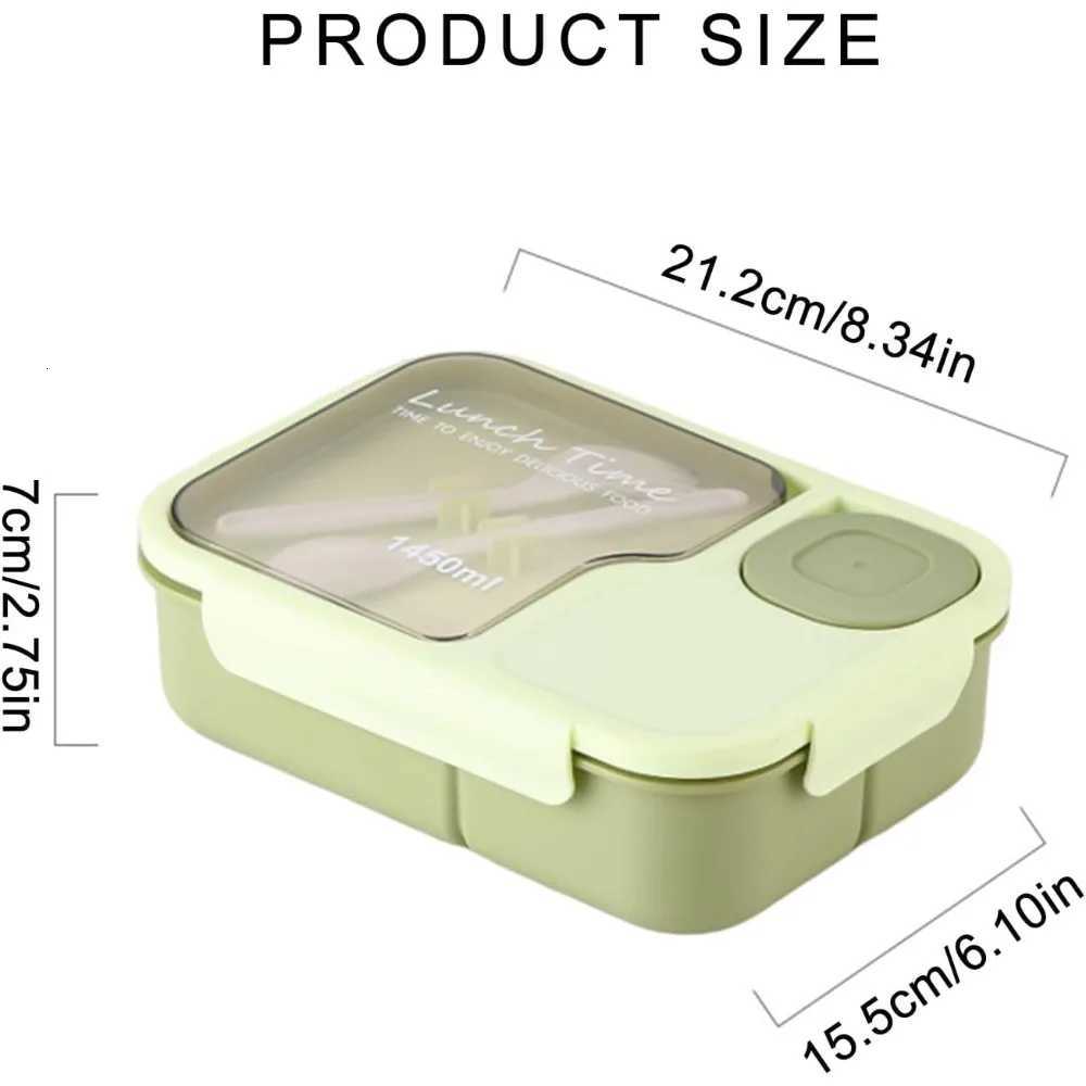 Lunch Box with Cpartments and Tableware Leak Proof Food Storage Box for Off Workers Picnic Lunch Box Microwave Oven Heating H251213