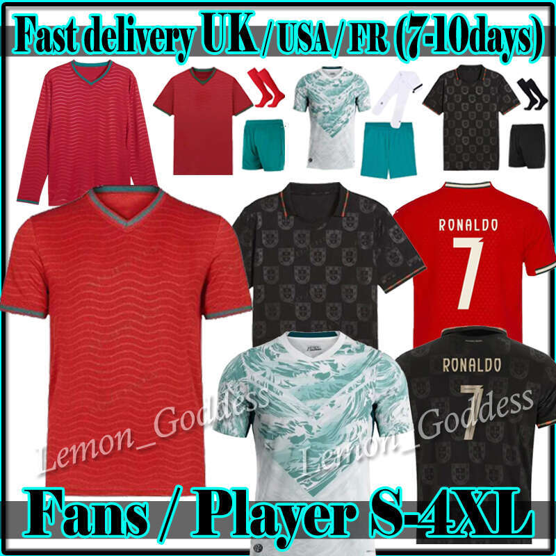2026 Portuguesa Player soccer jerseys Maillot Foot FERNANDES 2025 2026 2027 RONALDO football shirt Men Kids kit sets Uniform Portugal BERNARDO jersey world cup team