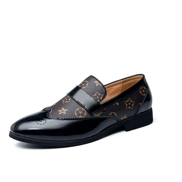 Hot Sale New Arrival Fashion Large Size 38-48 Mens Shoes Versatile Breathable Perforated Pointed Toe Business Dress Buckle Strap Casual Shoes