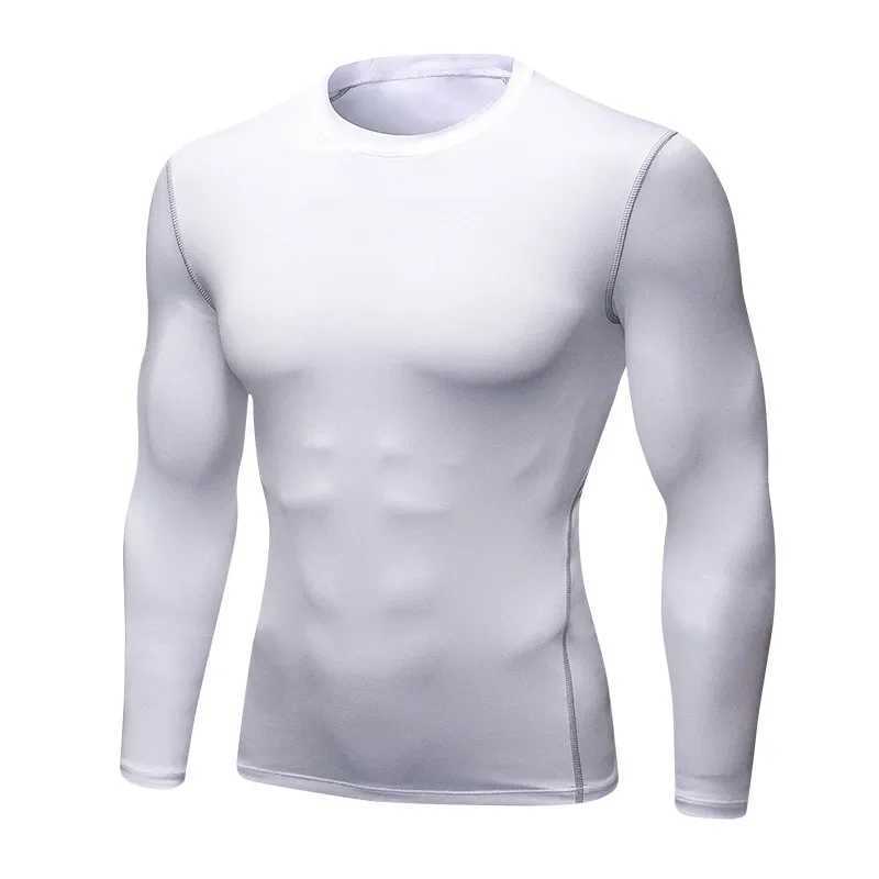 1pcs Mens Long-sleeved Thermal Underwear Male Thin Tight Fitting Fast Dry Elastic Fitness Tops Man Autumn Winter Sprots Wear G251215