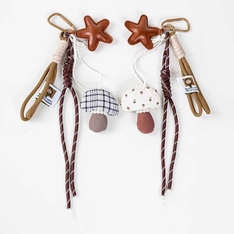 New Cartoon Pendant Multi-purpose Brown Nylon Lanyard Ornament Handmade Rope Bag Charm M251215