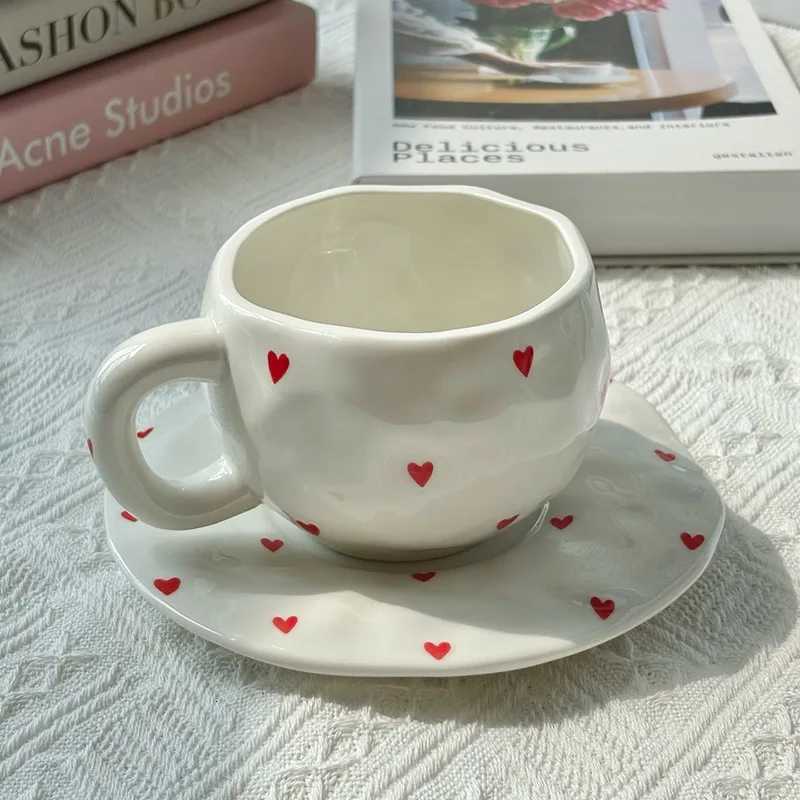 Flower Pattern Coffee g Set Painted Ceramic Coffee Cute Girl Water Hand-painted Underglaze Color g Gift for Festivel Present H251215