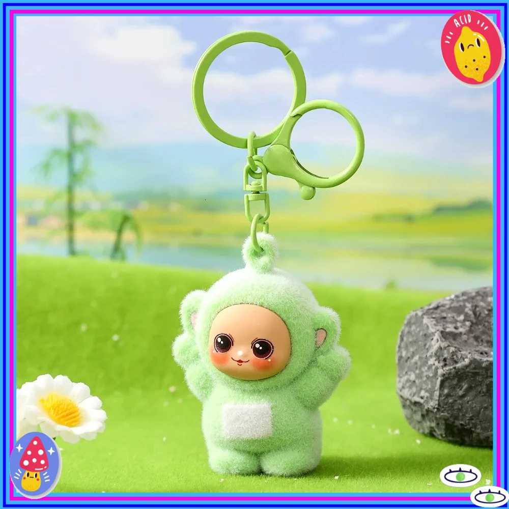Trendy s Gifts Cute Dolls Couple Schoolbags And Pendants Four Color Series Cartoon Keychains Hot Small Pendants M251215