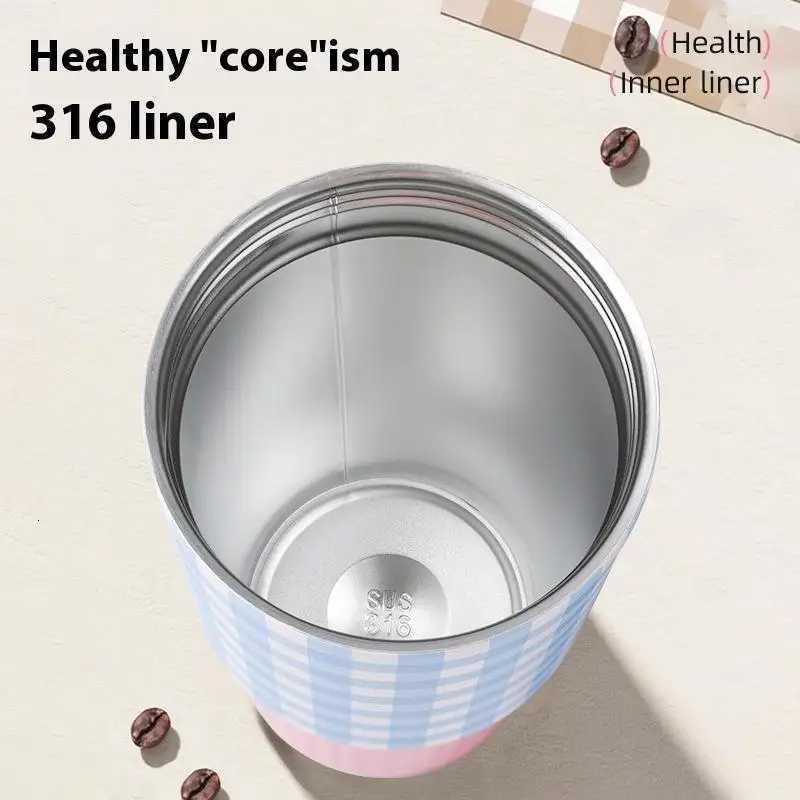 316 Stainless Steel Car Travel Mug Thermos Cup For Hot And Cold Dual Use Portable Tumbler With Handle Leakproof Design Daily H251215