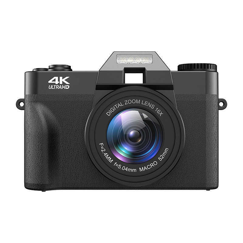 High-definition 4K digital camera, compact single-lens model, retro style, with Wi-Fi, suitable for students, digital video camera for vlog use L251215