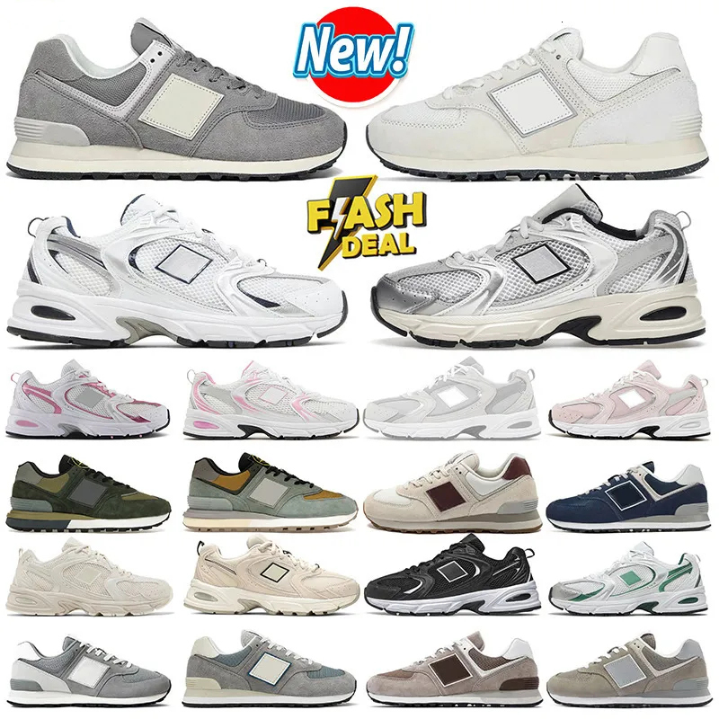 Designer Balance Shoes 530 574 Womens Outdoor Casual Walking Running Sneakers - Breathable Mesh Trainers for Leisure Sports - Unisex Green Black White