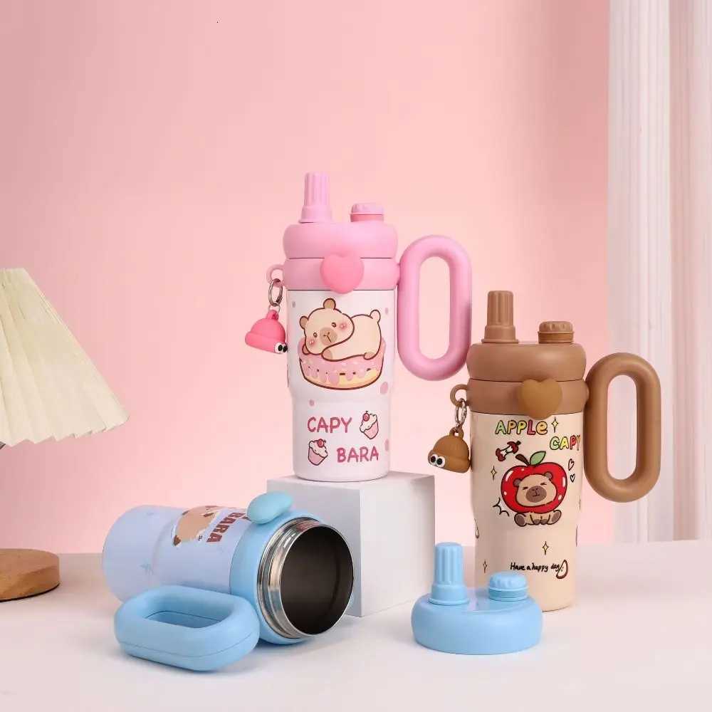 New 850ml Vacuum Cup 316 Stainless Steel Cartoon Insulated Cup Large Capacity Thermal Bottle Birthday Gift H251215