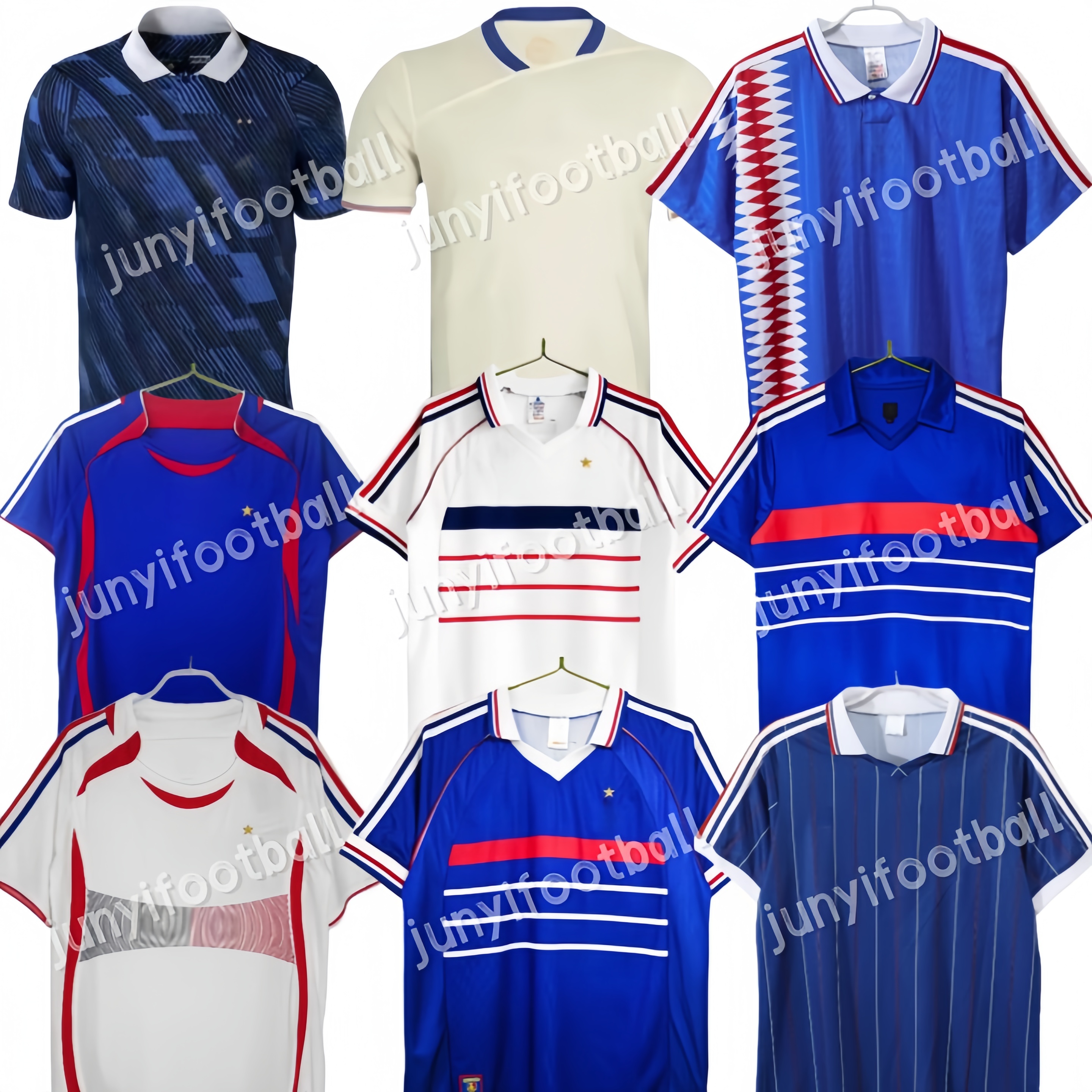 2026 World Cup French Soccer Jerseys MBAPPE GRIEZMANN kids kits 1998 retro ZIDANE HENRY soccer jerseys MAILLOT football shirt 82 84 86 90 00 02 04 06 REZEGUET Vintage