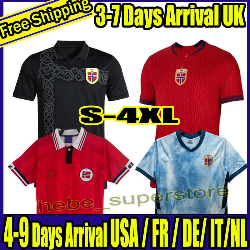 S-4XL 2026 2027 Haaland ODEGAARD Norway Soccer Jerseys #7 Sorloth Bobb Berge Ryerson Schjelderup fans Jerseys 26 27 norway football shirt Men Kids Sets Kit Retro 1998