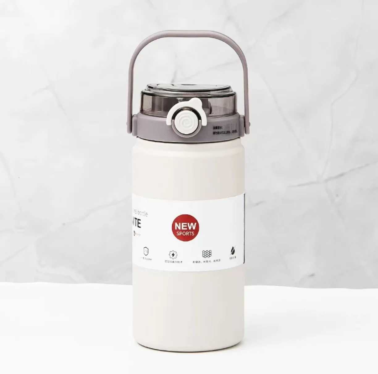 New large-capacity 316 handle outdoor sports portable double-drinking vacuum water bottle with heat and cold insulation H251215