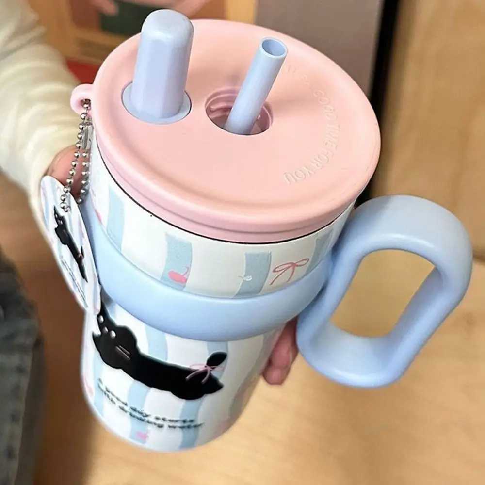 540ml Insulated Water Bottle Large Capacity 316 Stainless Steel Insulated Cup Cold Insulation Sealed Straw Water Cup Car H251215