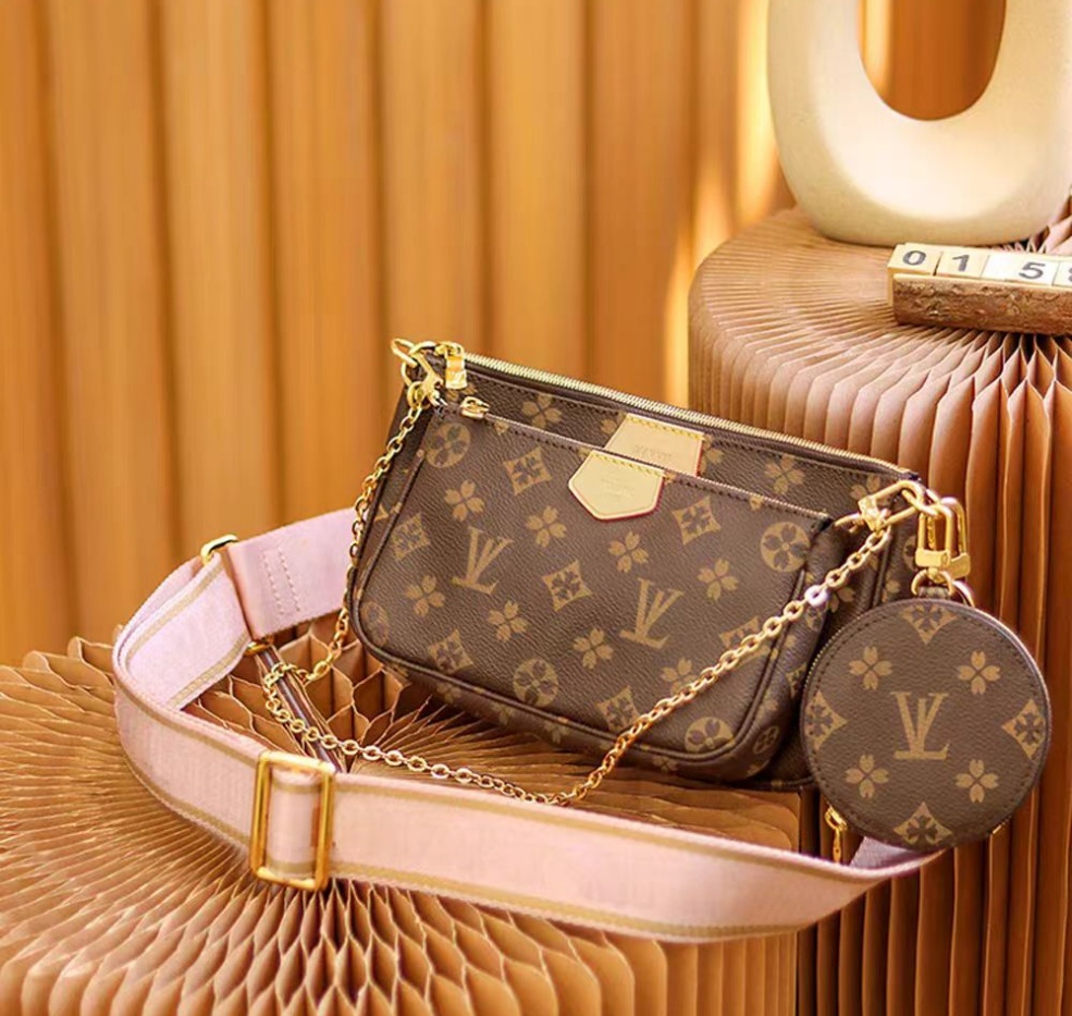 Designer bag handbag 3in1 fashion luxury shoulder bag purse cross body purse message bags wallet on chain M61276 bags for womenAAAAAA