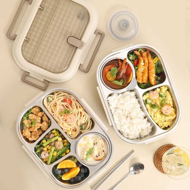 304 Stainless Steel Insated Lunch Box Off Workers Sed Portable Lunch Box with Bag Students Kids Cmercial Bento Box Set H251213