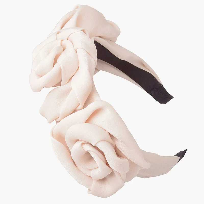 Women Girls Silk Satin Rose Flower Hairband Headband Adult Hair Accessories Hair JewleyXJ251215 - view 6