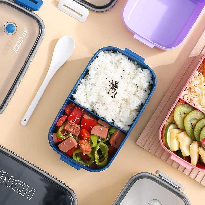 Lunch box preservation box microwave heat-resistant plastic food fruit storage and sealing box H251213