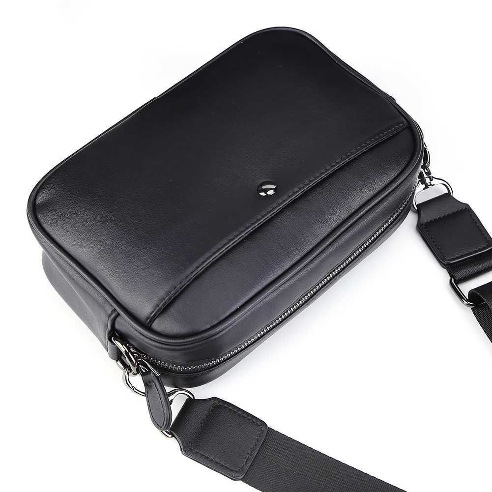 Messenger Sling Bags For Men Casual PU Small Zipper Crossbody Pouch Men Shoulder Bag Women Square Bag Trendy Diagonal Chest BagT251215