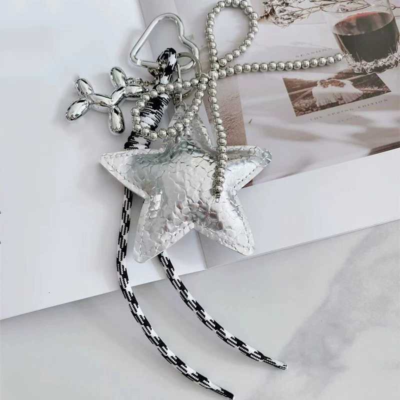 New Leather Star Bag Pendant Premium Star Puppy Braid Rope Pendant Creative Print Versatile Keychain Pendant M251215
