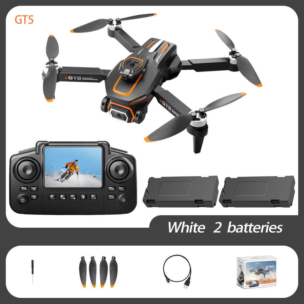 Famous Brand Cross Border GT MAX Drone With Screen Optical Flow Positioning Quadcopter Brushless Motor Remote Control Aircraft Toy