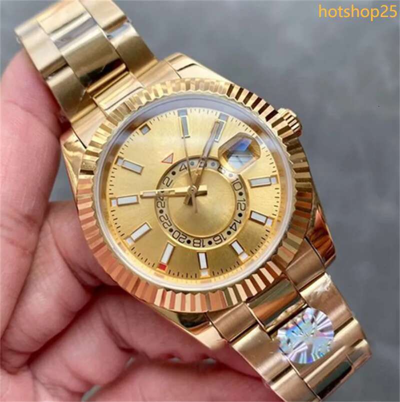 NEW Mens Sky Watches Dweller Steel White Automatic Movement Small Dial Sapphire Calendar 42mm Watch Stainless Wristwatches Montre De Luxe Watchs Dhgate