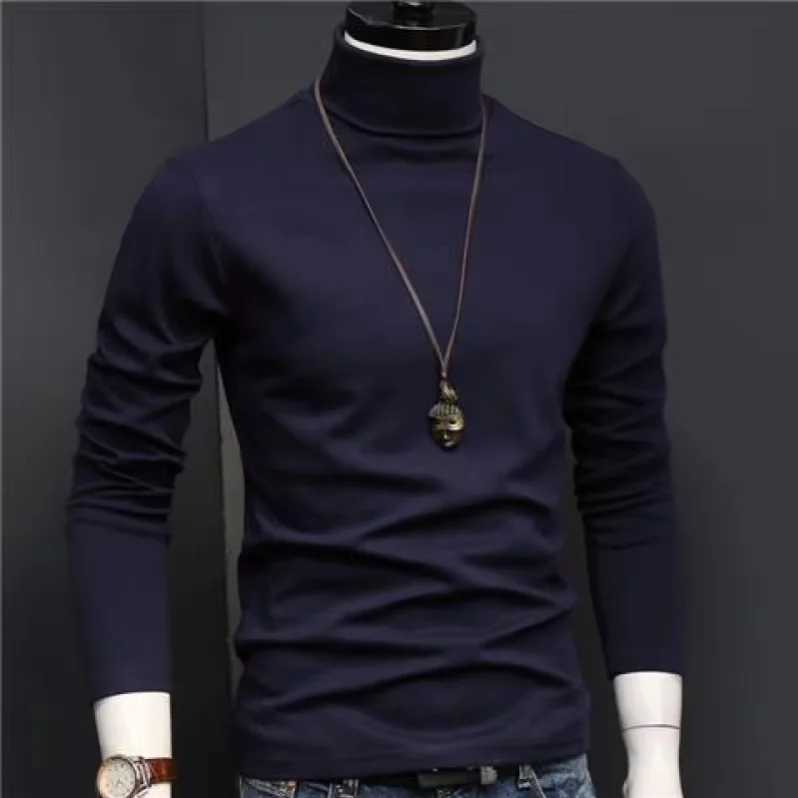 Warm underwear top high neck mens warm autumn clothes autumn and winter long sleeves tight fitting base warm shirt G251215