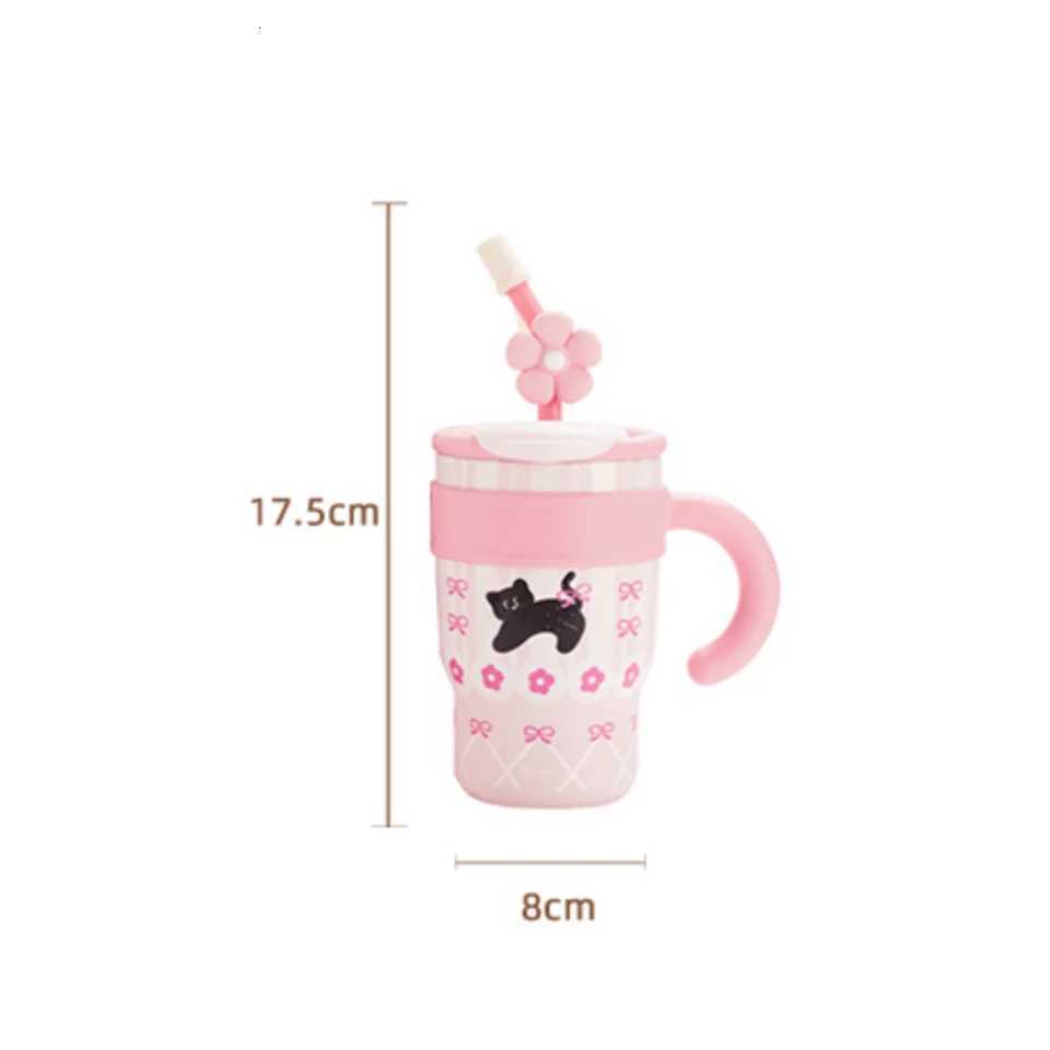 25oz Tumbler with Handle and Straw Lid Leak-proof Travel Coffee Mug Stainless Steel Insulated Cup For Beverages BPA Free H251215