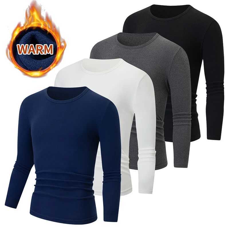 1/2/4 Piece Set Of Autumn/Winter Mens And Teenagers Casual Warm Underwear Set Comfortable Sports Long Sleeved Thick Base Shirt G251215