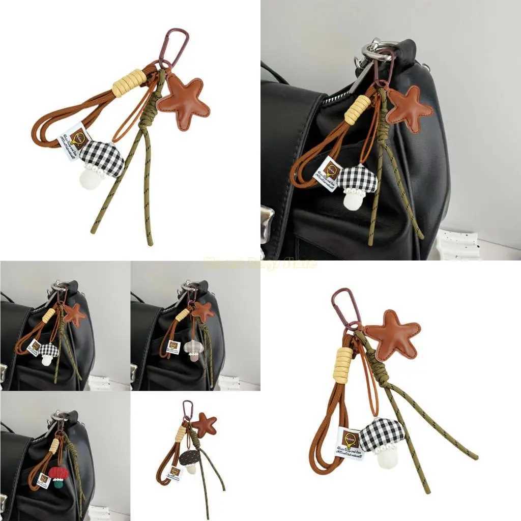 X90D Star Keyring Bag Decoration Modern Metal Key Holder Fashionable Bag Accessory M251215