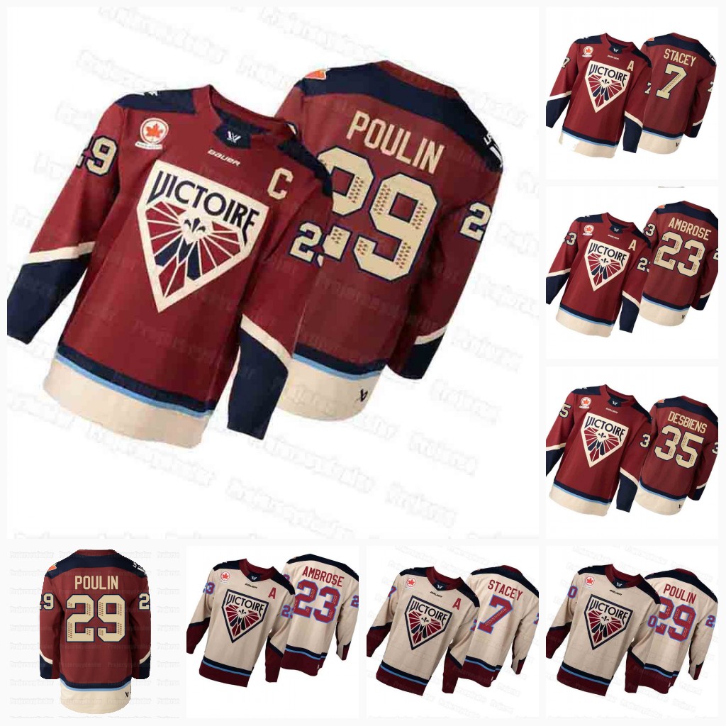 Montreal Victoire 2026 Hockey Jersey Marie-Philip Poulin Laura Stacey Erin Ambrose Marie-Philip Poulin Ann-Renee Desbiens Abby Roque