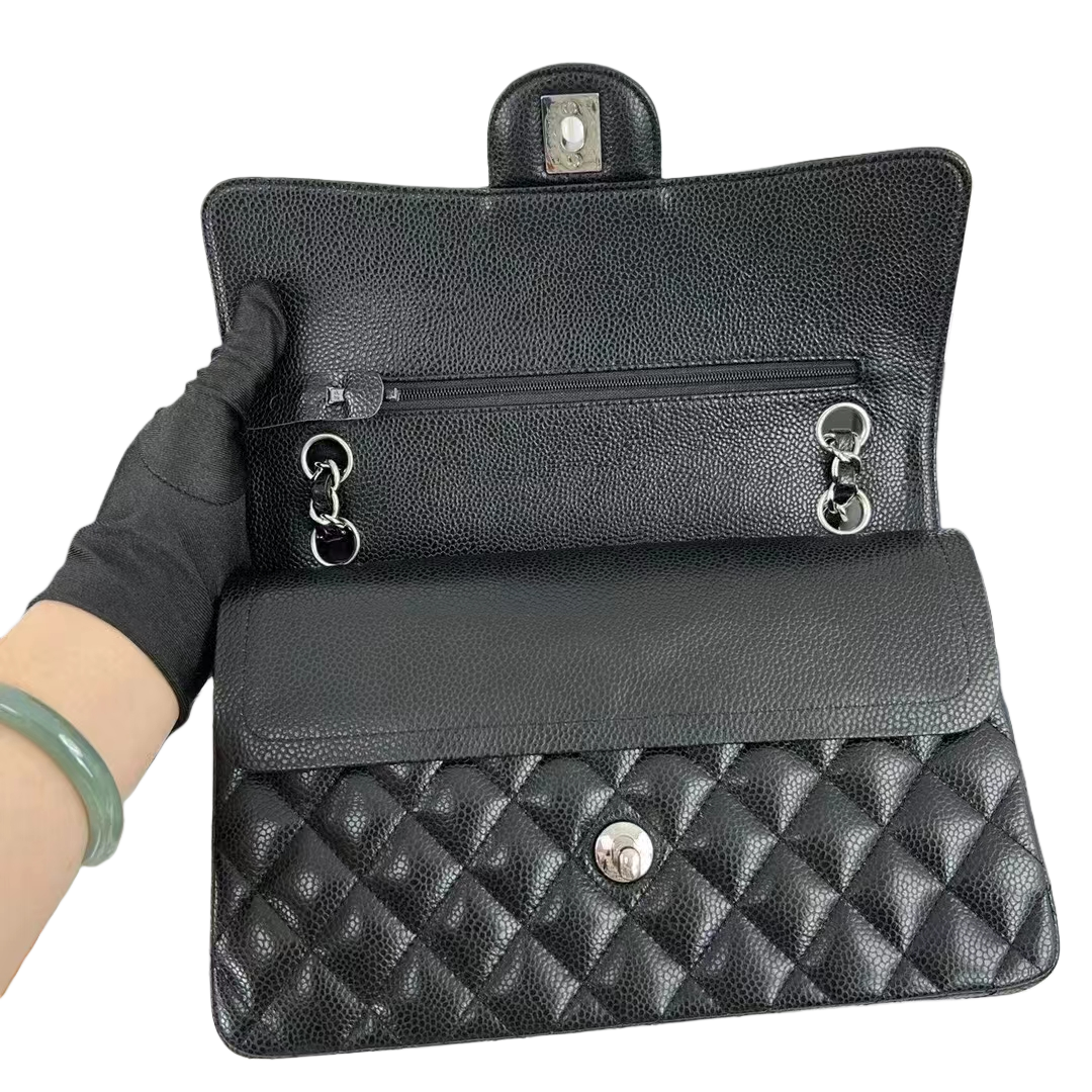designer bag Top Tier Quality Jumbo Double Flap Bag Luxury Designer Real Leather Caviar Lambskin Classic All Black Purse Quilted Handbag Crossbody bag