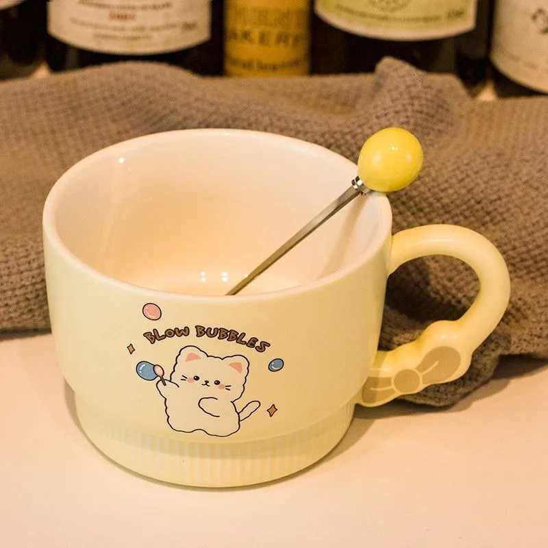 Creativity Lid Ceramics Instant Noodle Porridge Bowl Young Girl Dorm Ro Student Off Super Large Japanese Cup Lunch Bowl g H251215