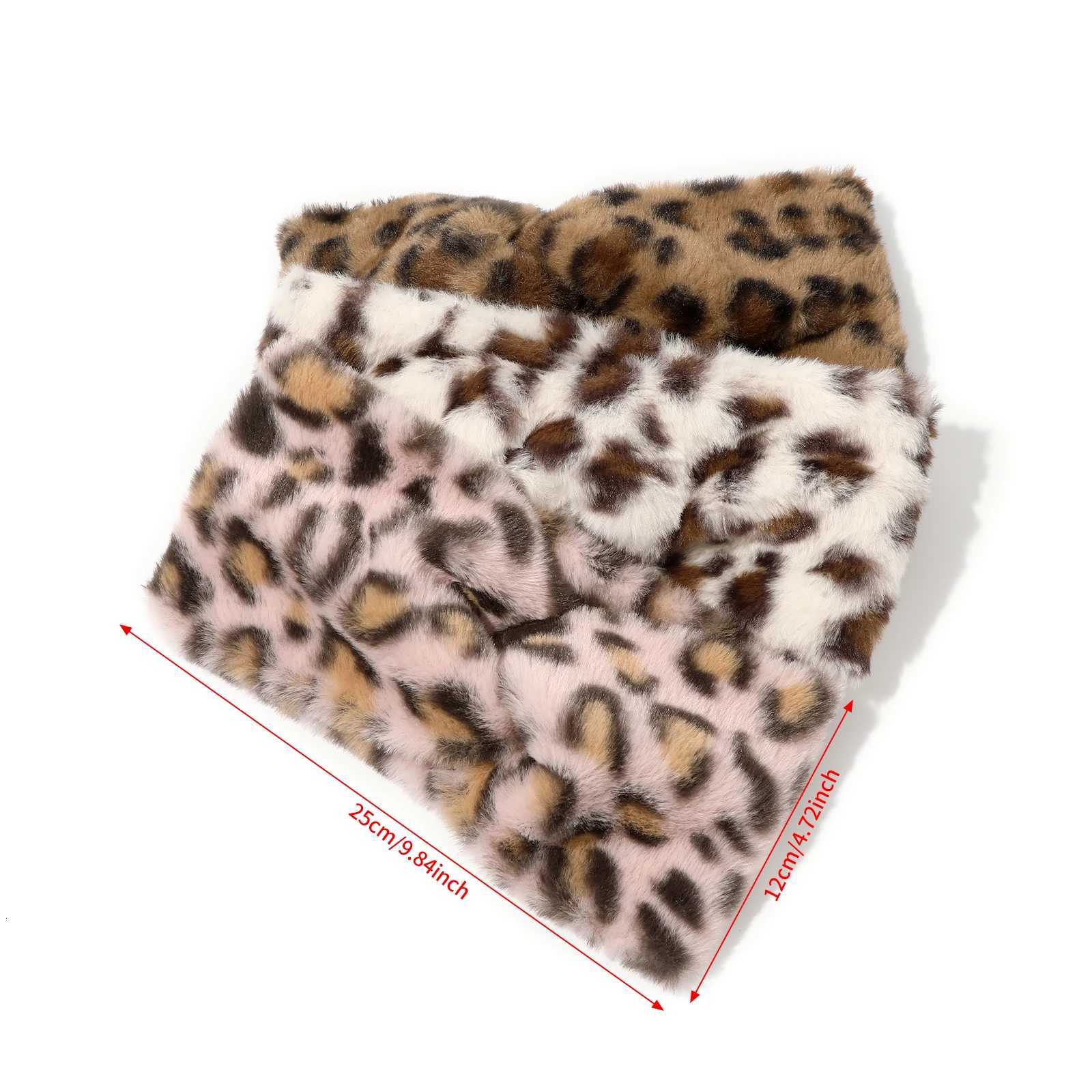 1pc Autumn Winter Plush Headband For Women Elastic Leopard Print Hair Bands Turban Girls Hair Accessories Headwear HairbandsXJ251215 - view 5