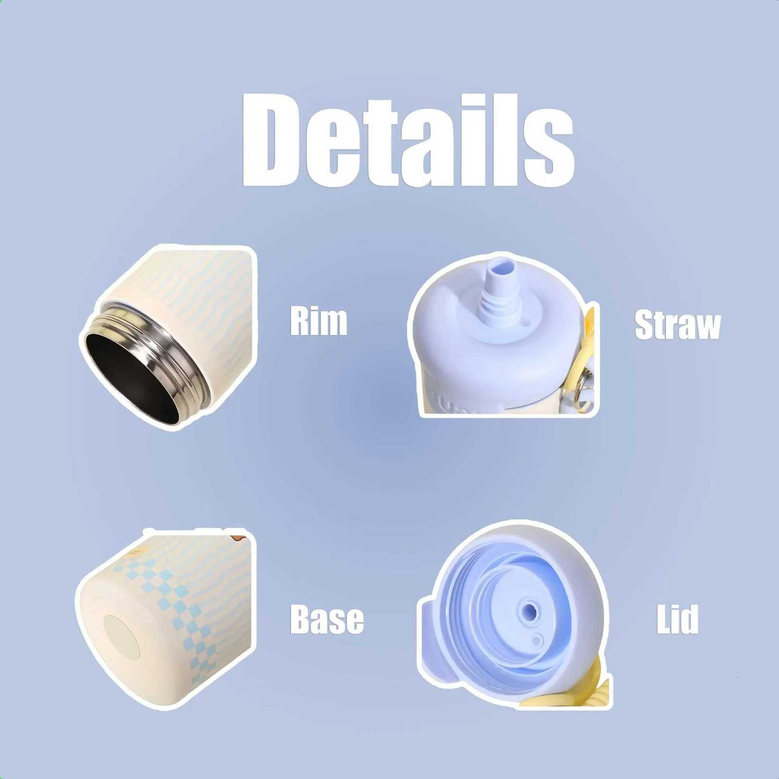 20 oz Cute Straw Cup - Adorable Animal Prints Sweet Candy Colors Leak - Proof Portable Ideal for Daily Outdoor H251215