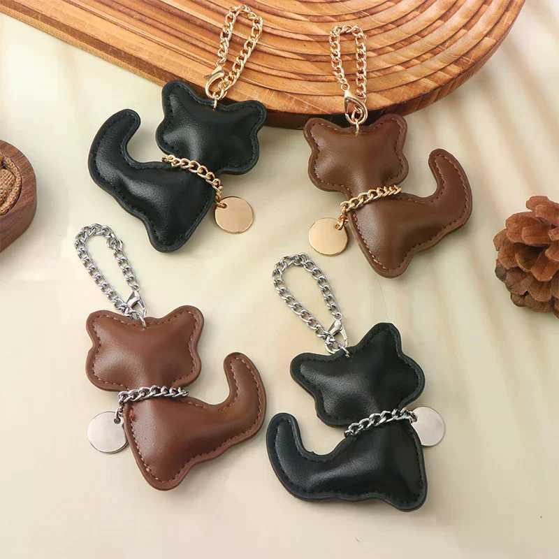 FAshion PU Leather Keychain Cute Animal Keyring Women Bag Charm Handbag Hanging Pendant Decoration Gifts M251215