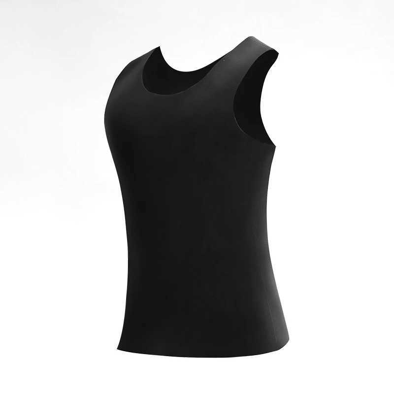 Mens Thermal Vest Seamless Fleece Thickened Vest Base Layer Underwear Autumn and Winter One-Piece Top Slimming G251215