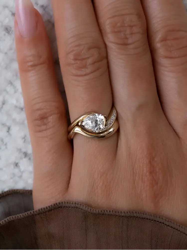 925 Sterling Silver Fashion Exquisite Water Drop Zircon Ring For Women Engagement Wedding Anniversary High Quality Fine Jewelry M251215