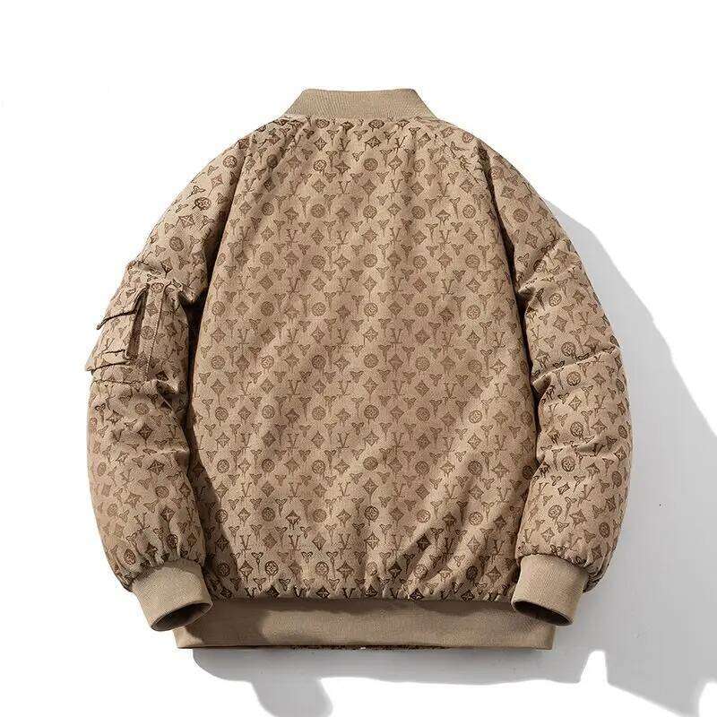 Tide Brand American Retro Casual Thickened Baseball Men And Women Couple Bomber Jacket Cotton Coat