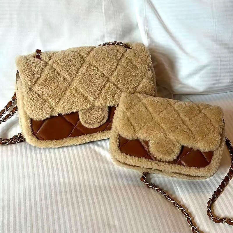Designer Crossbody Bags Teddy Plush Bags 24K Women Fashion Autumn and Winter Chain Leather Shoulder Bag